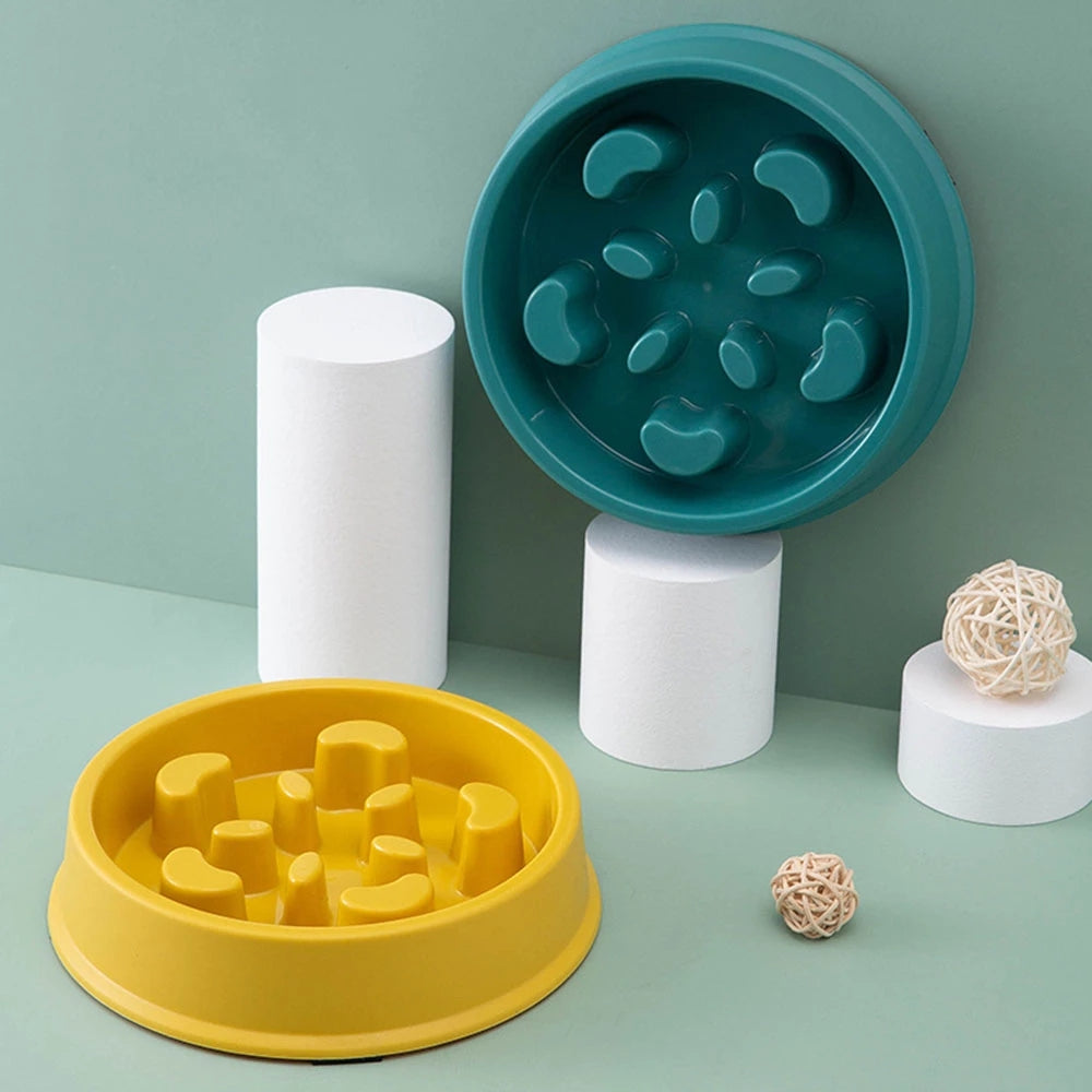Anti-Choking Slow Feeder and Water Bowl Station Set for Dogs and Cats - Prevents Overeating and Promotes Healthy Digestion