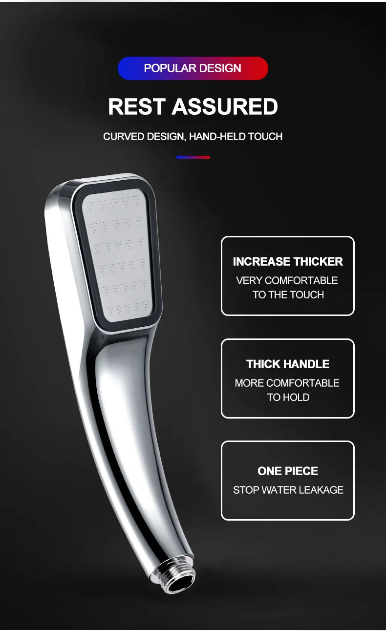 ZhangJi 300 Holes High Pressure Rainfall Shower Head Water Saving 3 Color Chrome Black White Sprayer Nozzle Bathroom Accessories