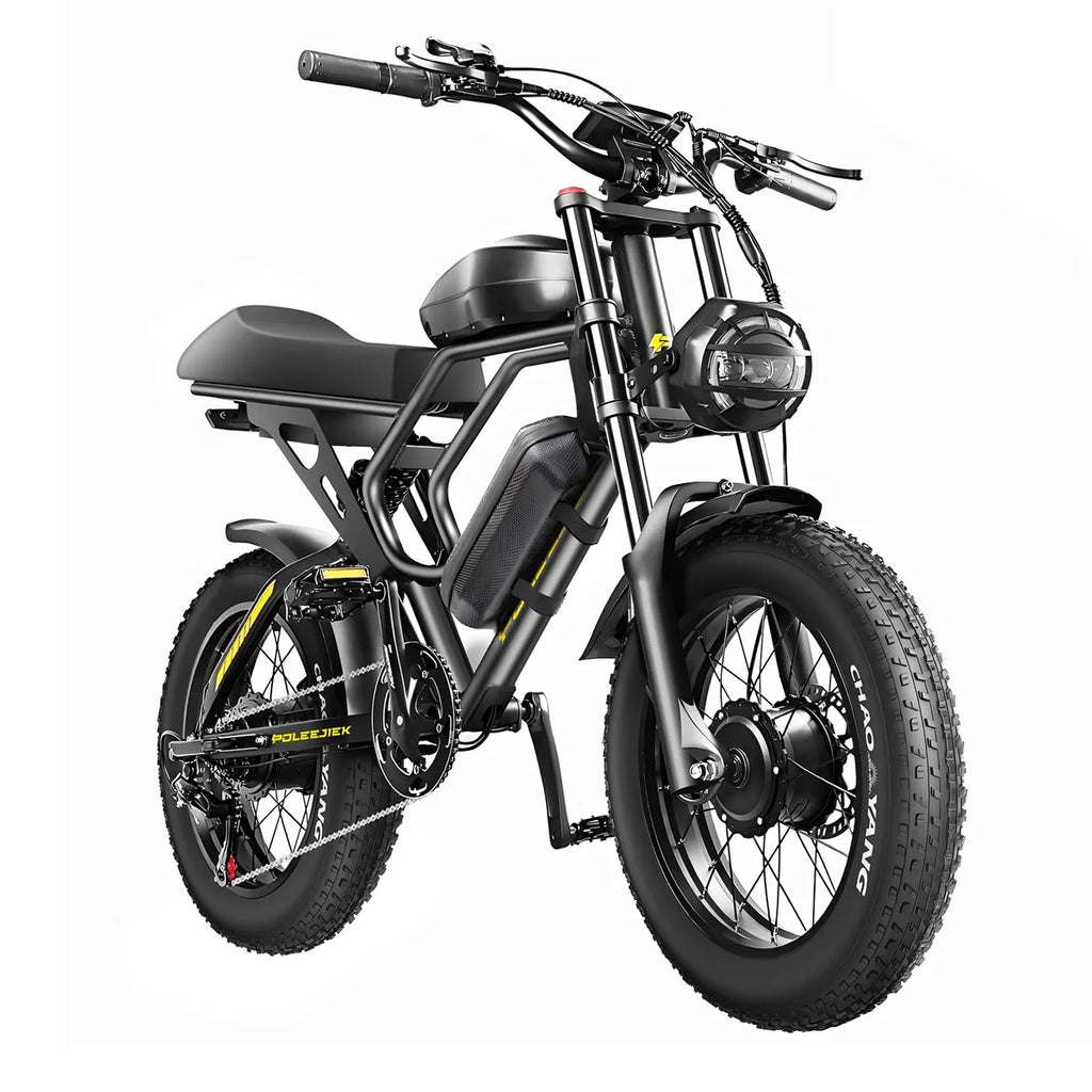 Dual Motor Downhill Ebike 20 Inch Full Suspension Electric Motocross Dirt Pit Fat Tire E Mountain Cross Bike 3000W Bicycle
