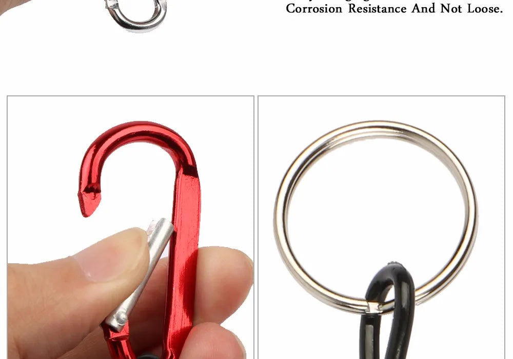 Goture 3pcs Fishing Lanyard 12cm/15cm/18cm Boating Fishing Rope Retractable Coiled Tether with Carabiner for Pliers Lip Grips