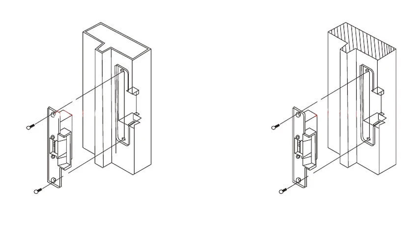 Stainless Steel DC12V Electric Strike Lock Power On To Unlock Fail Secure For Access Control