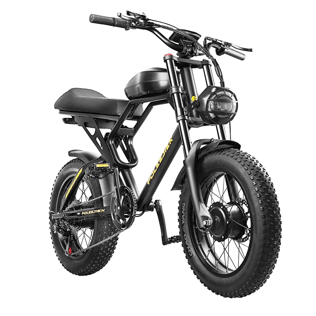 Dual Motor Downhill Ebike 20 Inch Full Suspension Electric Motocross Dirt Pit Fat Tire E Mountain Cross Bike 3000W Bicycle
