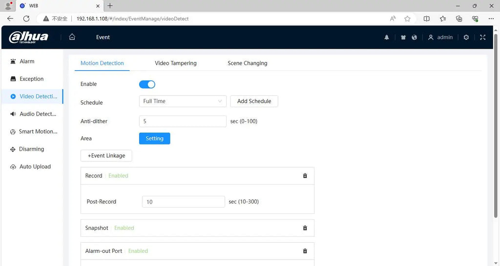 Dahua IPC-HFW3849T1-AS-PV-S5 8MP POE IP67 Built-in Mic & Spk IR30M & Full Color 30M Active Deterrence SMD 4.0 WizSense IP Camera