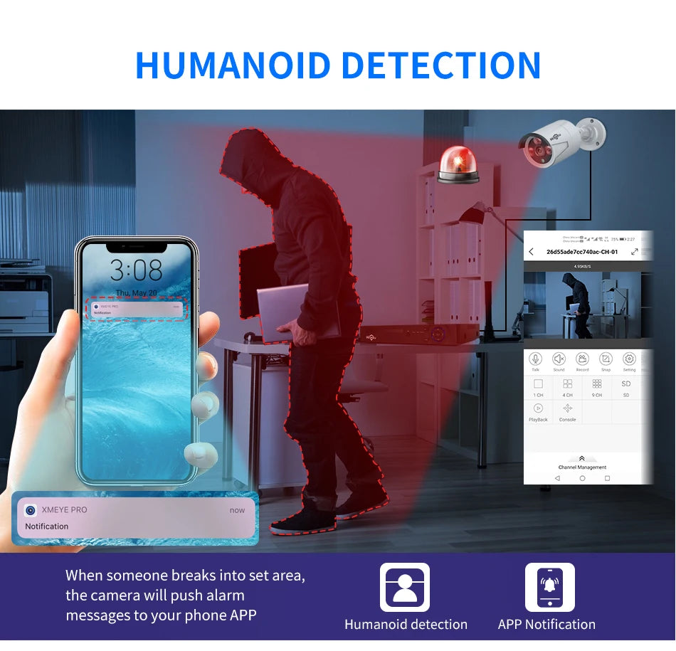 Hiseeu H.265+ 4CH 10CH 16CH POE NVR For IP Security Surveillance Camera CCTV System 5MP 8MP 4K Audio Video Recorder Face Detect