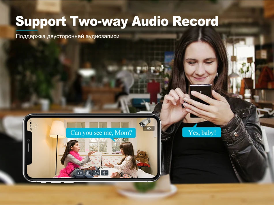 Techage 8CH HD 4MP POE NVR Kit CCTV Security System H.265 Face Detect Outdoor Two-way Audio IP Camera P2P Video Surveillance Set