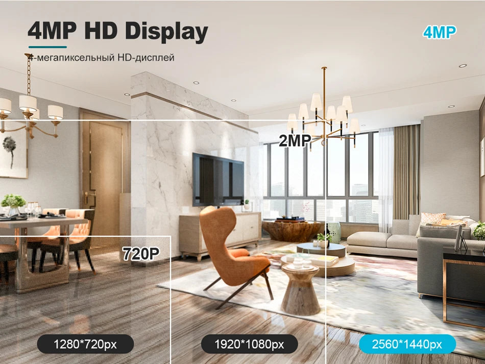 Techage 8CH HD 4MP POE NVR Kit CCTV Security System H.265 Face Detect Outdoor Two-way Audio IP Camera P2P Video Surveillance Set