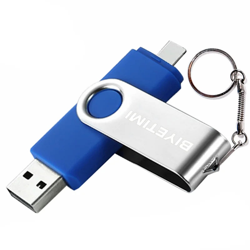 Type C Biyetimi Usb Flash Drives 2.0 128gb pendrive 64gb флэш-накопител stick 32G 16gb Type-c Pen Drive 4G for Phone PC gift