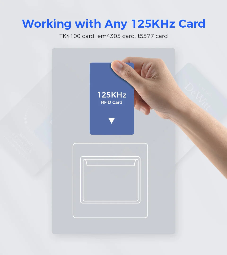 hiread Wall Access Control Energy Saving With 125KHz ID Card Like TK4100/T5577/EM4305 for Hotel Room electronic induction switch