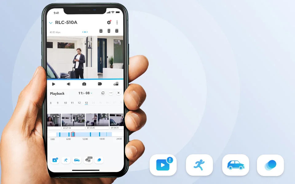 Reolink Smart Security Camera 5MP Outdoor Infrared Night Vision Cam with Human/Car/Pet Detection POE IP Camera