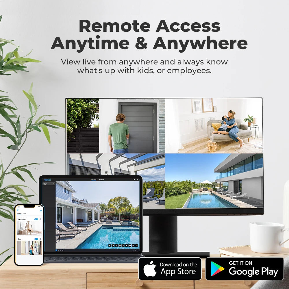 Reolink Smart Security Camera 5MP Outdoor Infrared Night Vision Cam with Human/Car/Pet Detection POE IP Camera