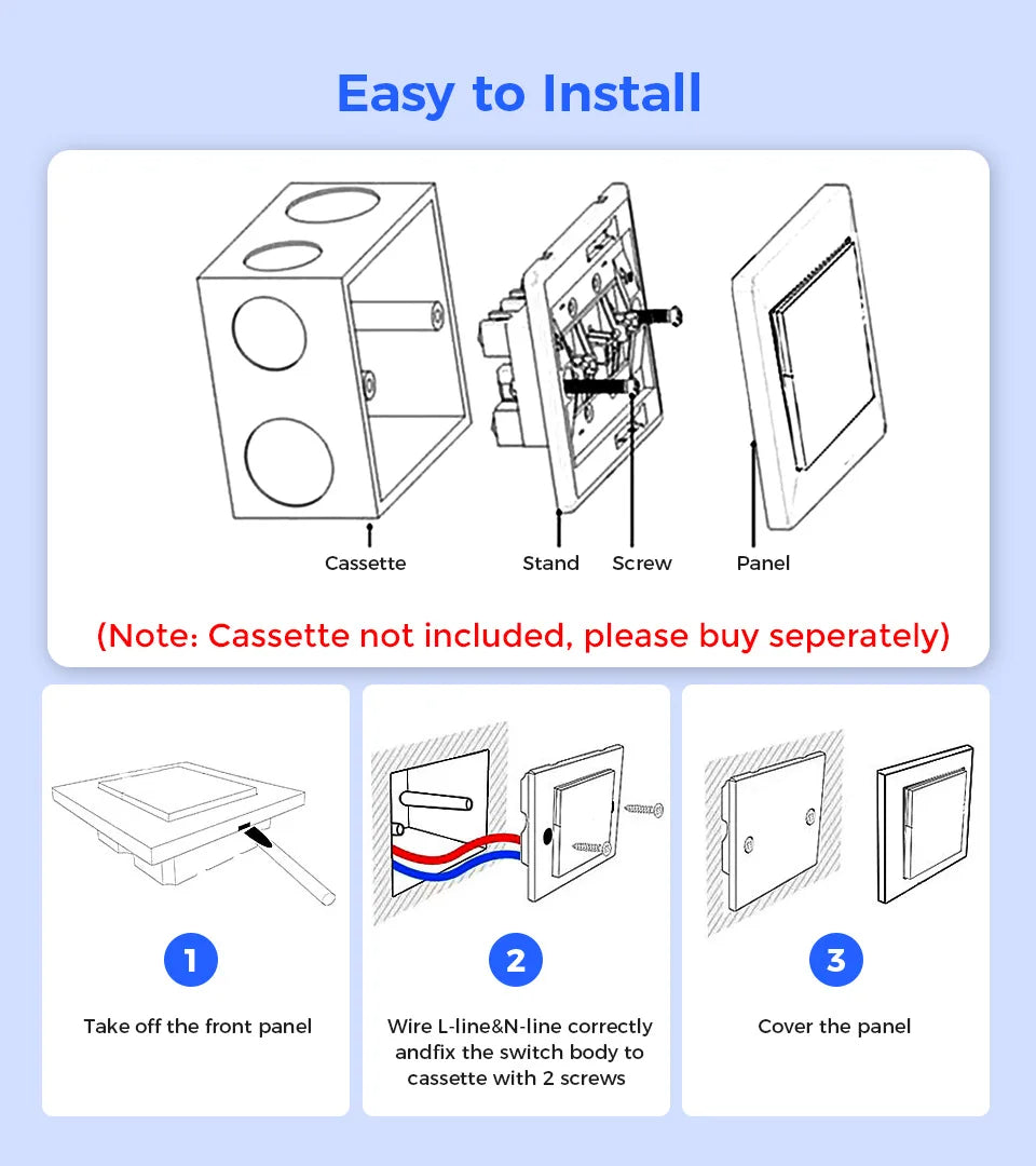 hiread Wall Access Control Energy Saving With 125KHz ID Card Like TK4100/T5577/EM4305 for Hotel Room electronic induction switch