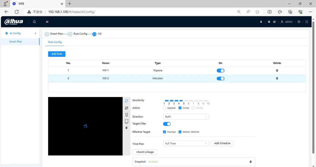 Dahua IPC-HFW3849T1-AS-PV-S5 8MP POE IP67 Built-in Mic & Spk IR30M & Full Color 30M Active Deterrence SMD 4.0 WizSense IP Camera
