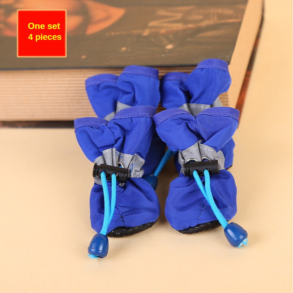 4pcs Water-Resistant Dog Shoes For Small Dogs - Protect Your Pet's Paws And Keep Them Dry Christmas Gift