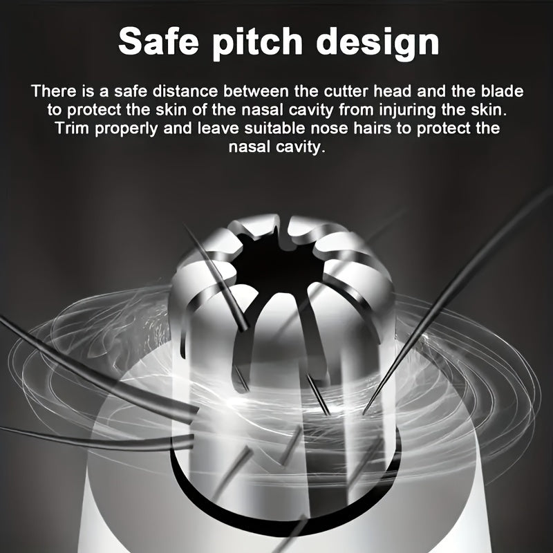 Painless Nose Hair Trimmer For Men And Women - Ear And Face Cleaning Razor Shaving Tool For Smooth And Hair-Free Skin