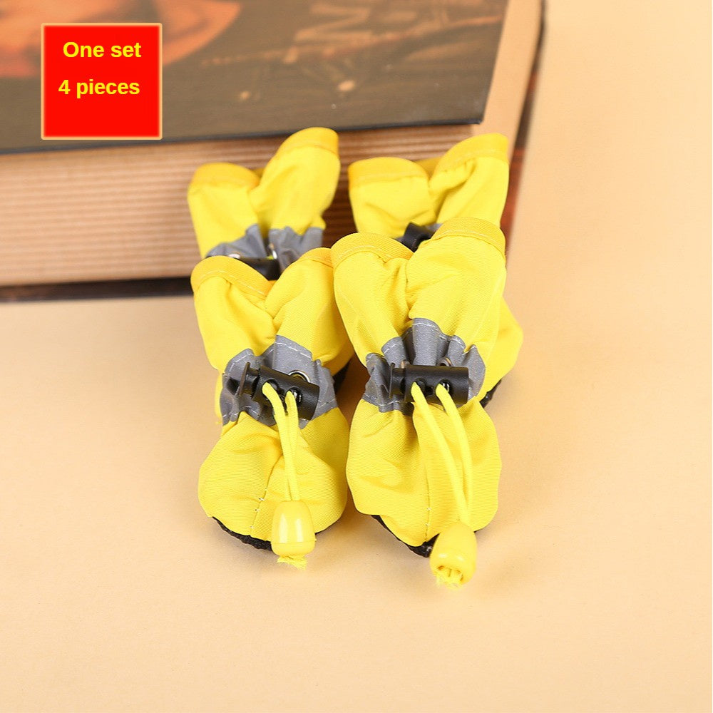 4pcs Water-Resistant Dog Shoes For Small Dogs - Protect Your Pet's Paws And Keep Them Dry Christmas Gift