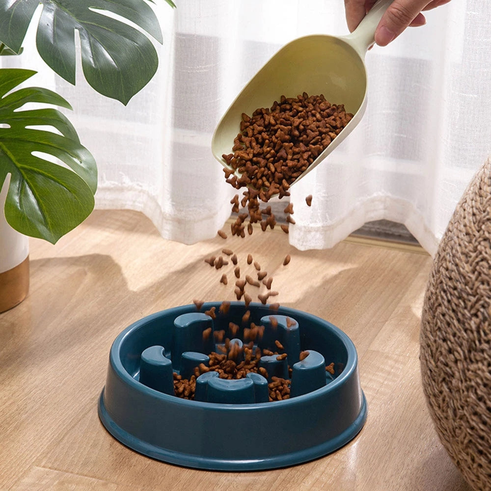 Anti-Choking Slow Feeder and Water Bowl Station Set for Dogs and Cats - Prevents Overeating and Promotes Healthy Digestion