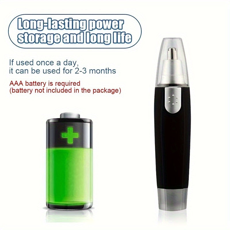 Painless Nose Hair Trimmer For Men And Women - Ear And Face Cleaning Razor Shaving Tool For Smooth And Hair-Free Skin